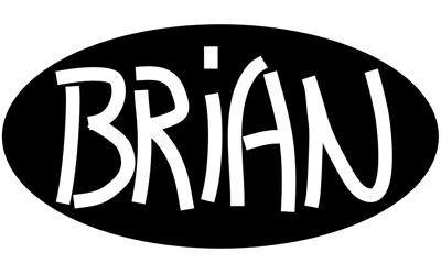 Brian Logo black and white